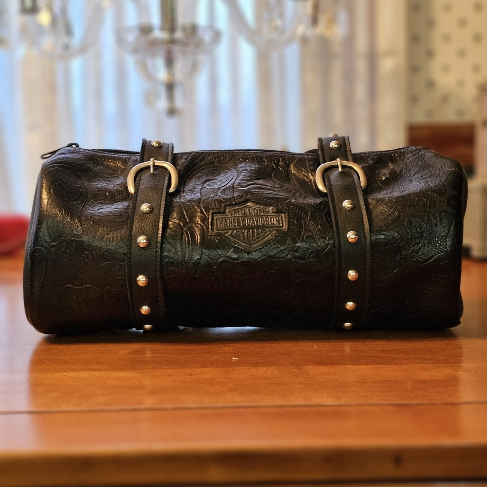 Harley-Davidson Black Leather Handbag